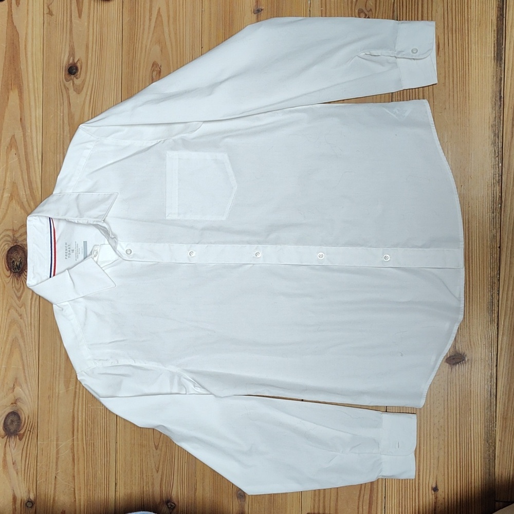 French Toast, Button down, Long sleeve, White, Dress shirt, Boys, Size 16.